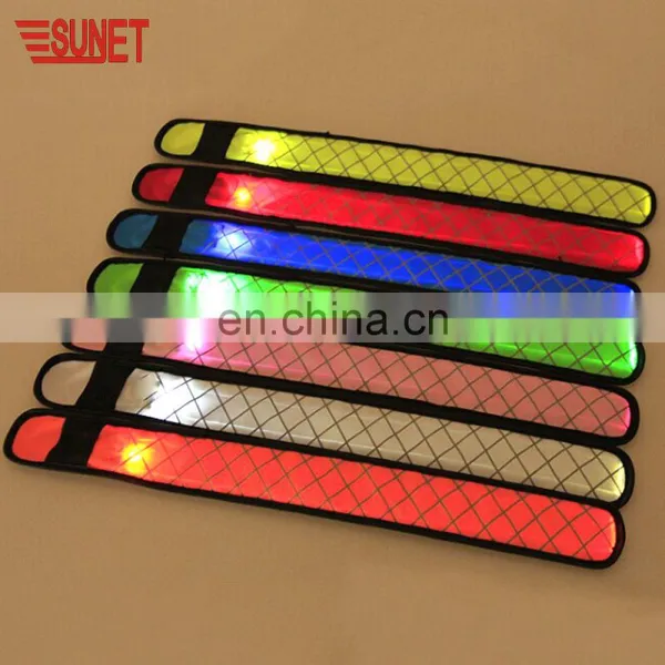 Hot New Products For 2018 Plastic Glow Led Slap Bracelet photo-2