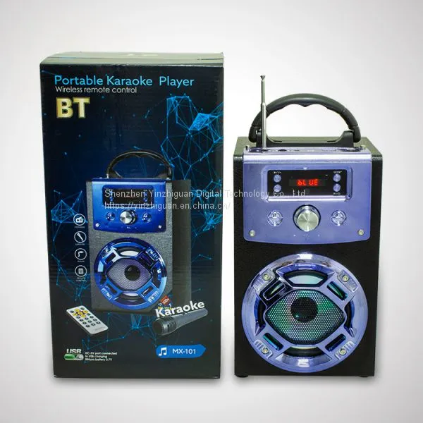 2018 Portable Bluetooth Mini Speaker Outdoor Karaoke Speaker Christmas Gift photo-2