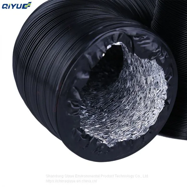 Air conditioner aluminium foil pipe rectangular flexible canvas duct connector, insulated flexibl e duct