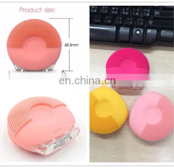 Mini Portable Waterproof Silicone Facial Cleansing Face Washing Brush Supplier photo-3