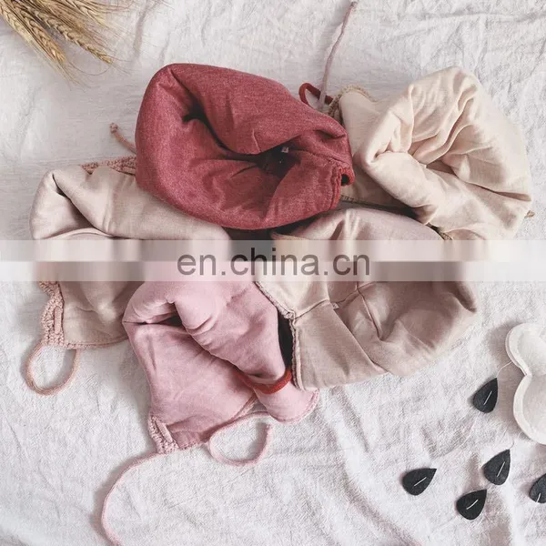 Baby Hat Korean Autumn and Winter Models Children's Warm Knitted Woolen Hat Girls Baby Cute Flower Pullover Hat Trend photo-4