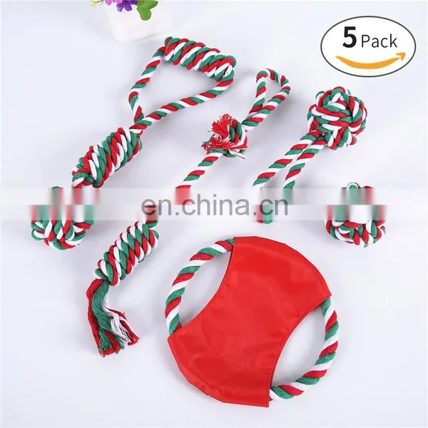 Christmas Gift Interactive Pet Dog Toys Set Wholesale Dog Toy Christmas Rope photo-2