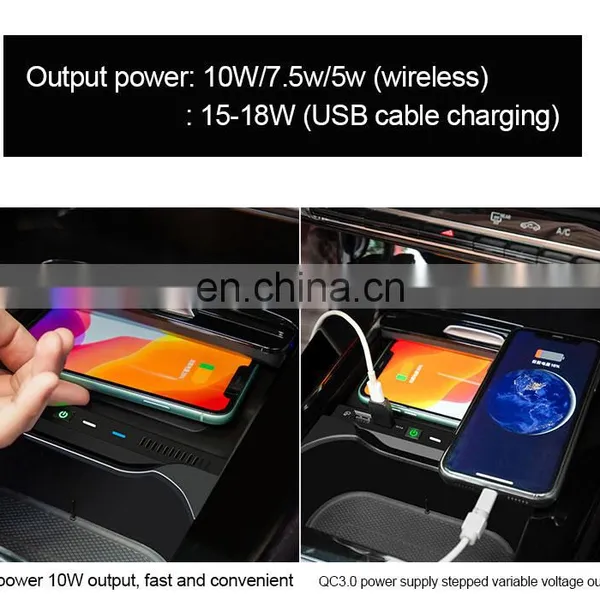 Hot Sale Design Qi Automatic Sensor Charger Wireless Car Mount Mobile Phone Fast Charger Wireless For Mercedes-Benz photo-5