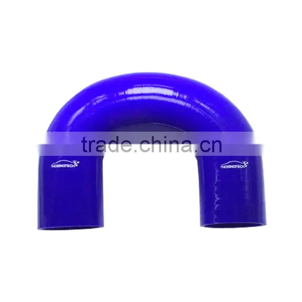 High Temperature Flexible Automobile Parts 180 Degree Silicone Elbow photo-3