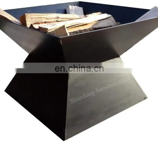 ODM OEM Design Customized Size Outdoor Metal Firepit Square Table Backyard photo-4