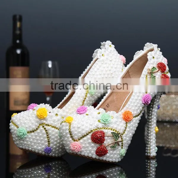 C71590A Party Wear High Heels Genuine Leather Women Bridal Wedding Shoes Beautiful Latest Design Lady Shoes Evening Shoe