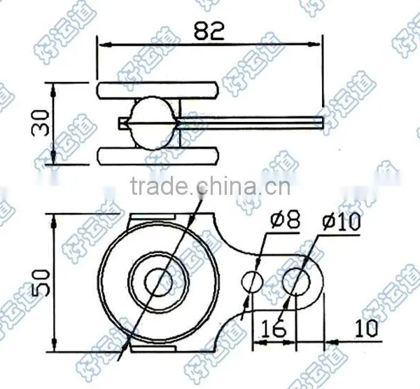 07129 Truck Steel Roller With Bearing for Curtain Side photo-2
