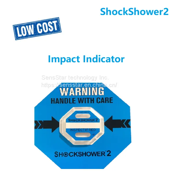 Индикатор воздействия транспортировки, этикетка антиколлизионная ShockShower2 для 3 г, 5 г, 10 г, 15 г, 20 г и 25 г