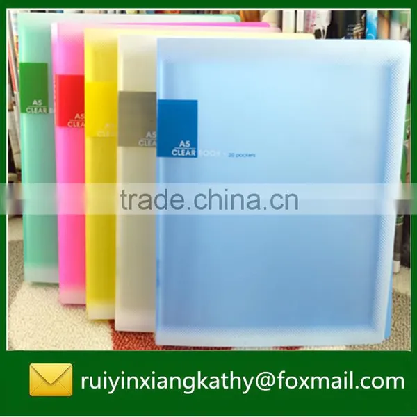 Transparent Colourful Plastic Soft Cover Display Book photo-4