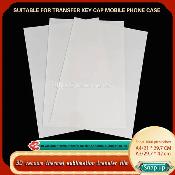 Heat Transfer Film.3D Vacuum Profiled Surface Heat Transfer Film. White Phone Case Key Cap Game Controller Transfer Imported Film photo-4