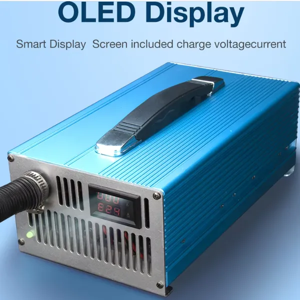 Fast Charge Battery Charger With Cooling System and Low Heat Generation Design