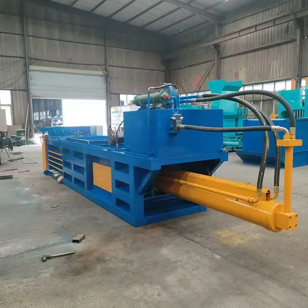 Hydraulic Baling Machine for Recycling Waste Materials; Hydraulic Baling Machine for Waste Cardboard Boxes. photo-1