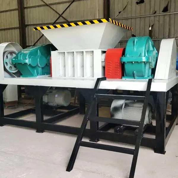 Industrial Metal Plastic Double Shaft Shredder Machine Twin Shaft Crusher Shredding Equipment for Recycling Waste photo-6
