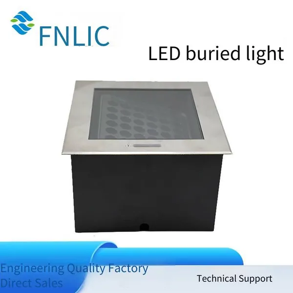 Led Square Adjustable Angle In-ground Lights, 304 Stainless Steel Customizable In-ground Lights, Dmx512 Waterproof In-ground Lights photo-4