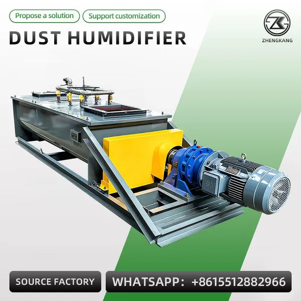 Industrial Double Shaft Dust Humidifier Mixer Fly Ash Humidifying Machine photo-3