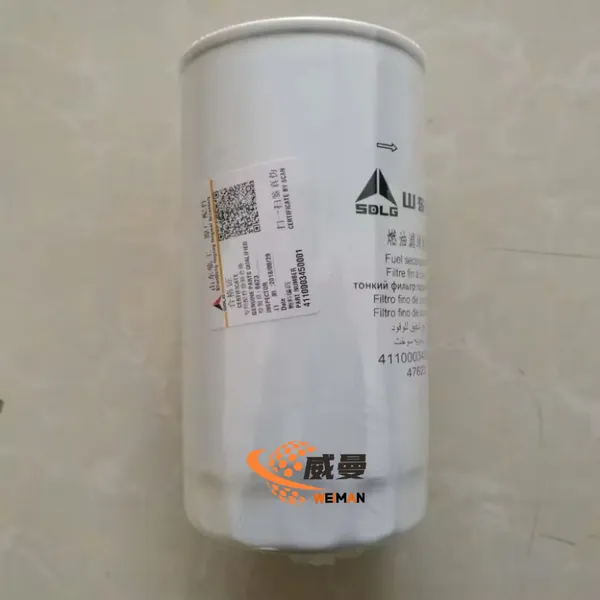 Original SDLG Fuel Filter 4110003450001 Spare Parts for SDLG LG956L/LG958L Wheel Loader Spare Parts. photo-2