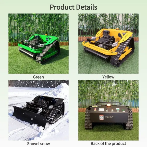 Loncin 224CC 6HP Gasoline Engine Sharp Blade Tracked Remote Controlled Lawn Mower photo-4