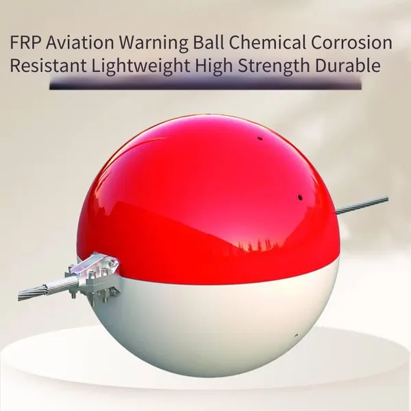 Smc Molded Material Obstacle Ball, Fiberglass Warning Ball for Aviation High-voltage Lines, Night Aviation Guidance Warning photo-4