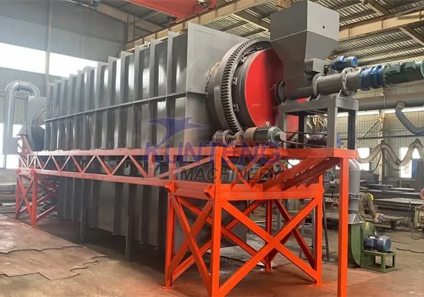 Continuous Working Type Rotary Carbonizing Machine for Rice Husks, Olives and Coconut Shells Charcoal Making Machine EPC photo-4