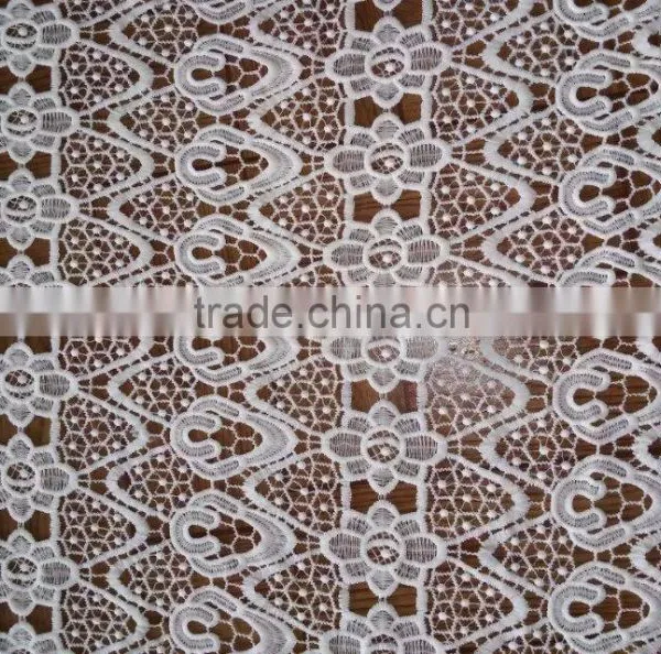 2016 Embroidery Polyester Lace Milk Silk Full Lace Fabric For Garment Accessory photo-2