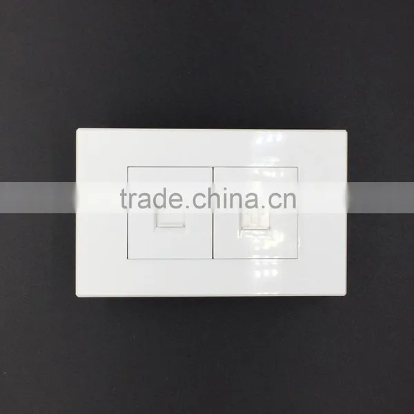 118 series computer wall socket outlet+ telephone socket outlet