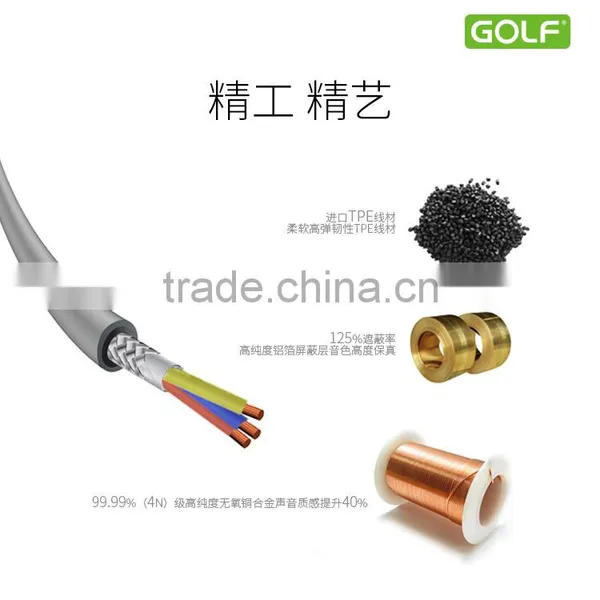 Golf Brand Cheaper 3.5mm Male To Male Extension Cable Aux Cable For Car/ Headphone/PM4/PM3 TPE 1M Connector Cable TB-0378 photo-6