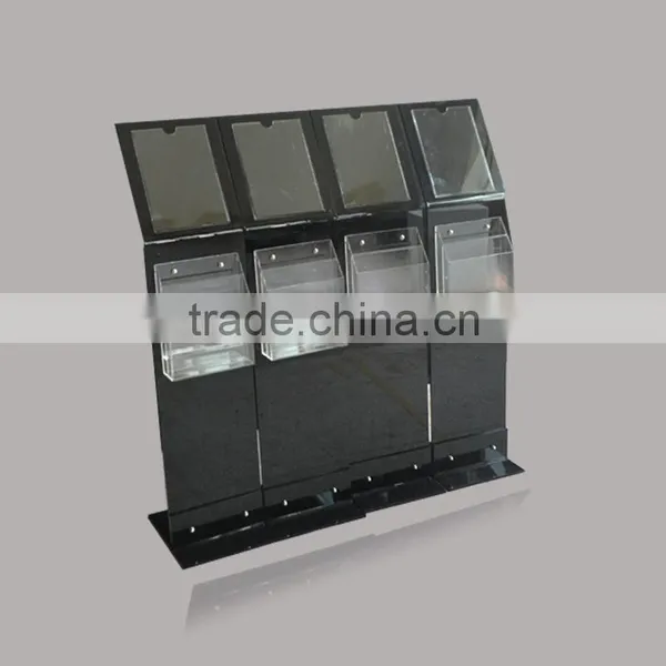 2015 New White Color Magazine Display Stand, Acrylic Sign Stand photo-2