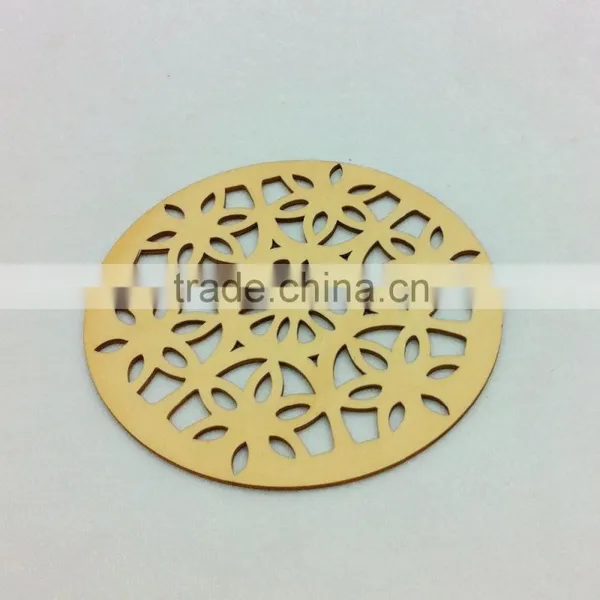 Hot Sale Decorative Wooden Carving Dish Mat Engravded Heat Insulation Mat Poplar