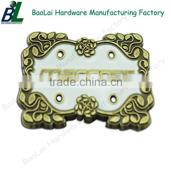 Square Shape Brushed Metal Logo Maker photo-4