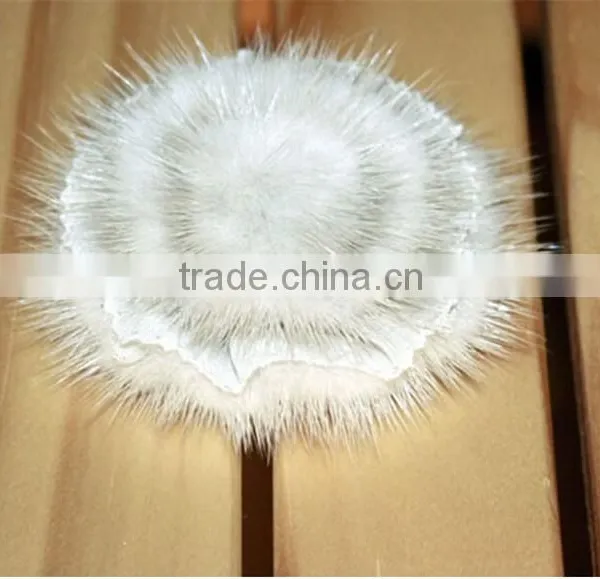 2016 Wholesale Handmade 7 cm Mink Fur Flower for Acessories photo-4