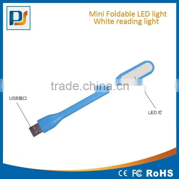 Silicon USB Mini Pocket White Portable Flexible LED Reading Light photo-3