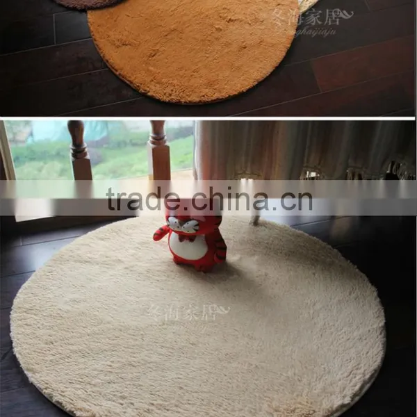 Microfiber Super Soft Round Floor Rugs MIX COLOR Round Superfine SOFT Floor Mat With Pvc Anti-slip Bottom for FLOOR