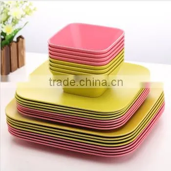 Bamboo Fiber Salad Square Bowl photo-6