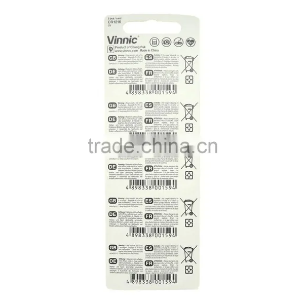 CR1216 3v Button Cell Lithium Button Cell photo-4