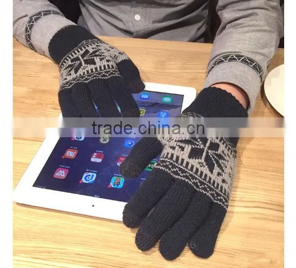 Best Gift for Christmas For Lovers Lovely Cartoon Patterns Touch Screen Gloves