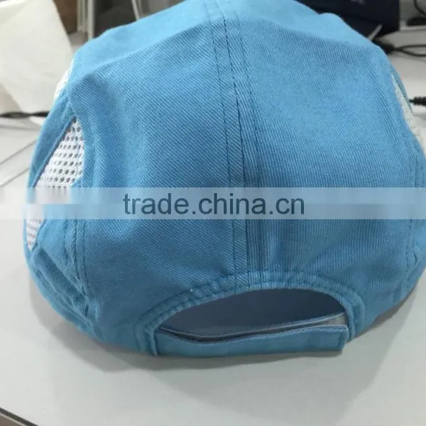 100% Cotton Emboridered Logo Multi Panel Women Sports Cap Summer Cap Golf Cap Baseball Cap and Hat With Mesh Vent Panel photo-4