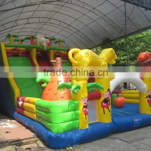 Inflatable Butterfly Theme Fun City Amusement Park Slide Climbing Game Combo,with Slide photo-6
