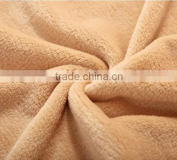 100% Polyester Solid Color Flannel Blaket for Adult photo-2