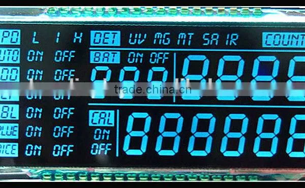 transparent bill counter lcd display module