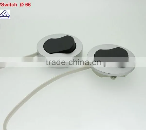 European VDE certificate Furniture Light Switch, 220V 230V 240V; 2.5A; white /white; Surface and Recessed