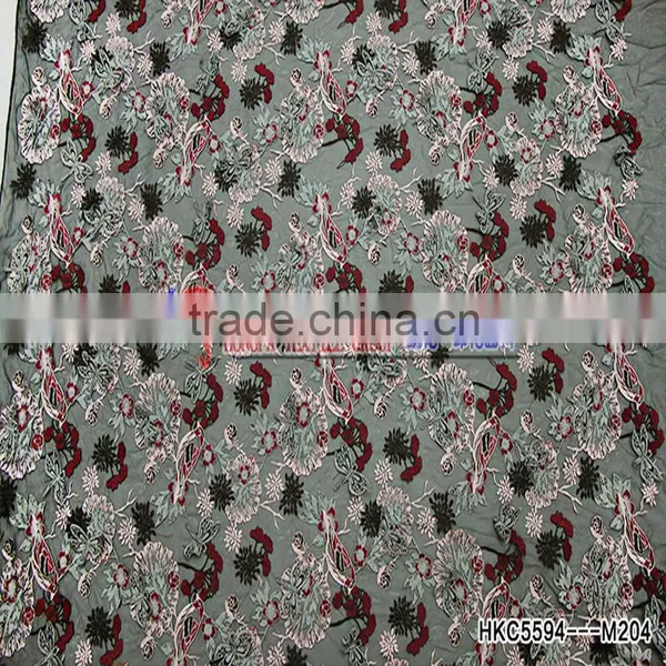 2016 Hot Selling Product High Quality Embroidery Latest Fashion Element Polyester Fabric photo-5