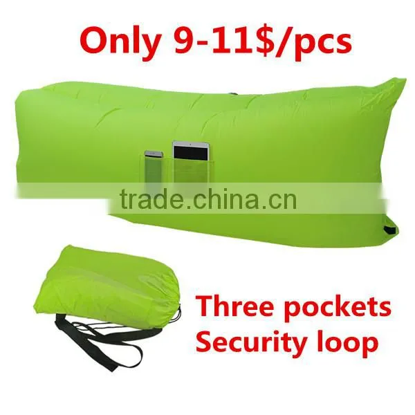 Best Selling Premium Nylon Banana Sleeping Bag Fabric Beach Sofa Sunbathing Fabric Inflatable Air Sofa photo-4