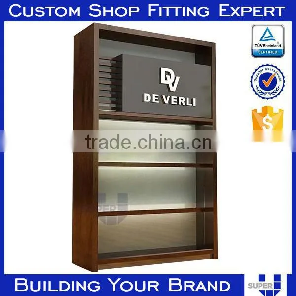 Customized High Class White Wooden Wall Display Units photo-6
