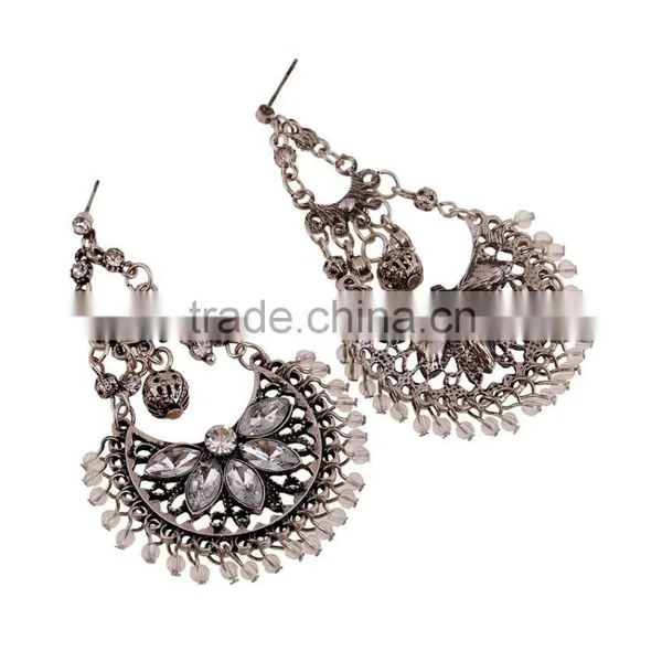 2016 Hot Factory Price Prince Beaded Jewelry Imitation Diamond Drop Earrings photo-2