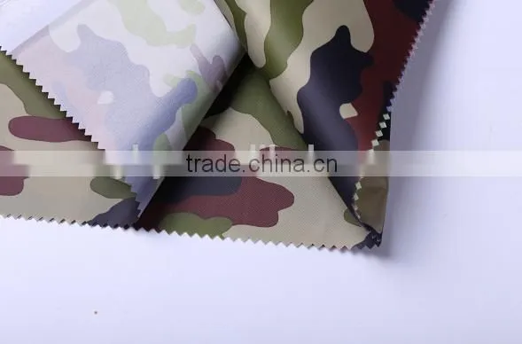 Waterproof Camouflage Fabric UV Resistant Fabric for Bag