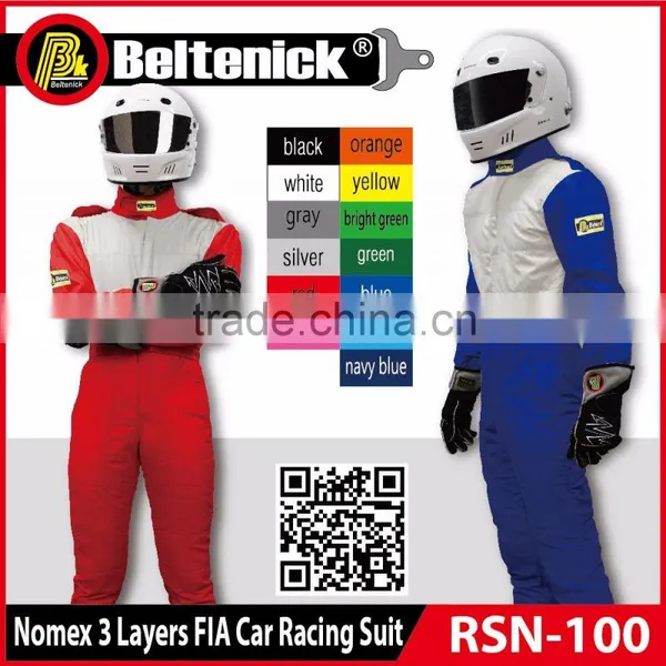 Beltenick Nomex 3 Layers FIA Car Racing Suit RSN-100