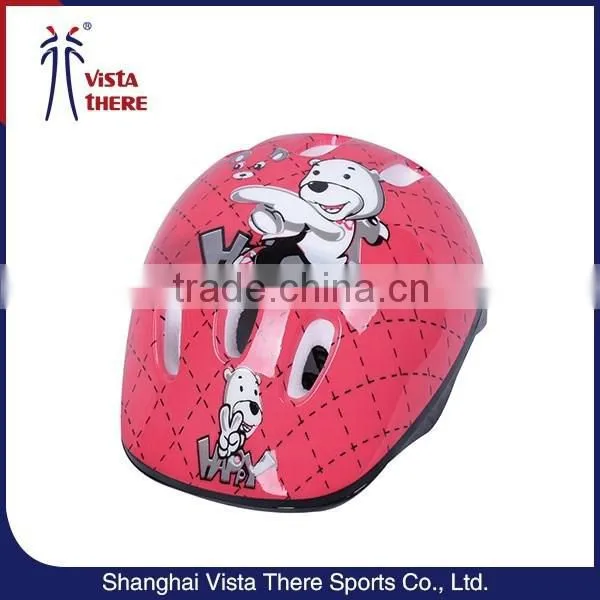 Colourful Logo Print Lovely Fashion Foam Kids Bicycle Helmet photo-4