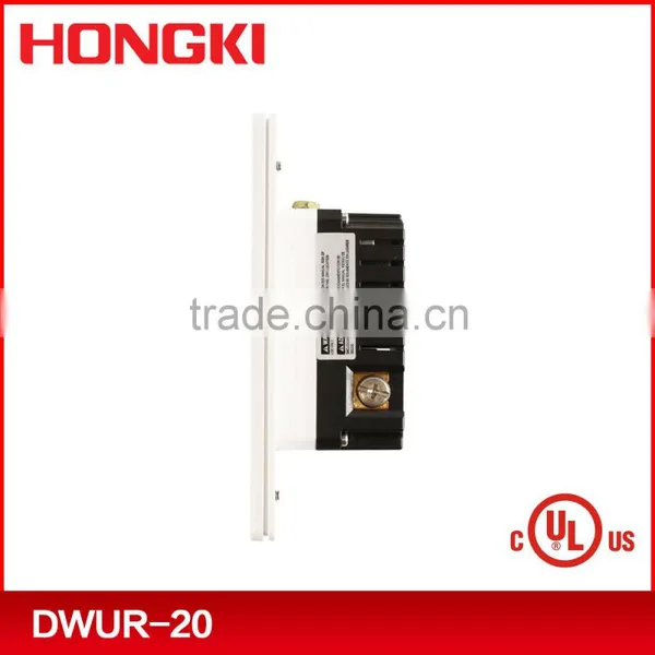 Dual USB Charger 4.0A 5VDC With 20A Duplex Tamper Resistant Receptacle photo-3