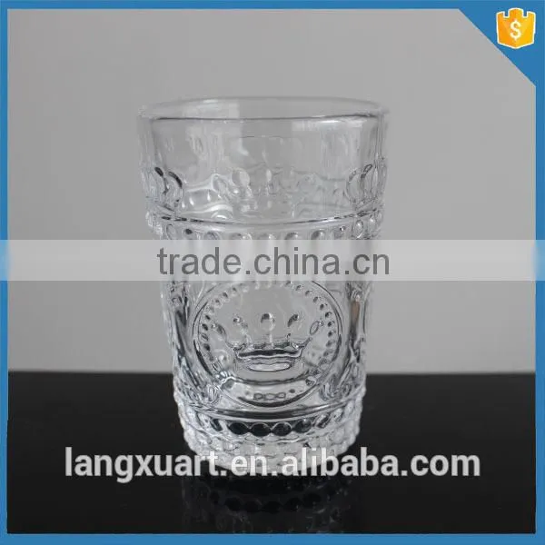 Pressed French Design Glass Wine Goblet photo-4