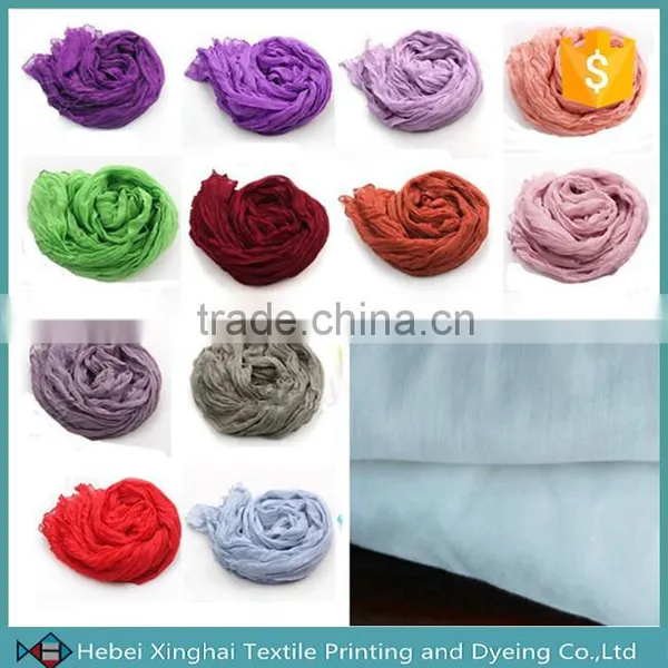 High Twist Polyester Voile Scarf Fabric 50sx50s 60*60